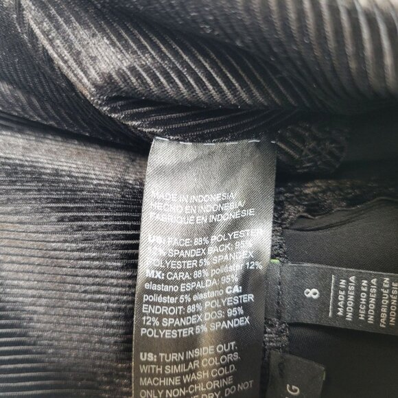 WHBM Women's Size 8 Pants Runway Legging Black Ribbed - Picture 6 of 6